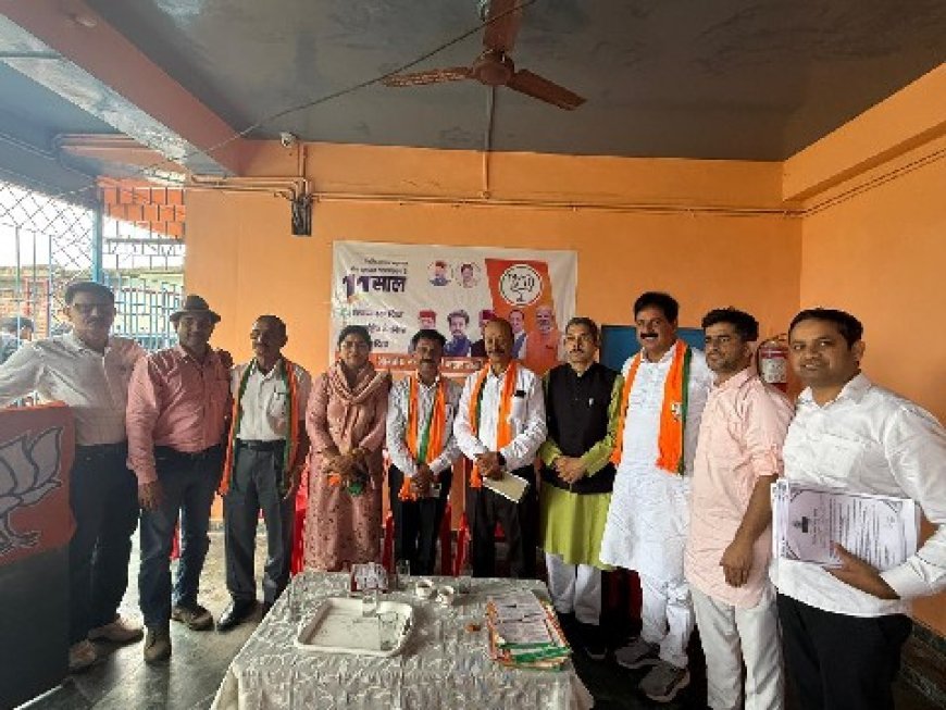 संकल्प से समृद्धि कार्यक्रम में समीरपुर मंडल के कार्यकर्ताओं ने लिया विकसित भारत का संकल्प