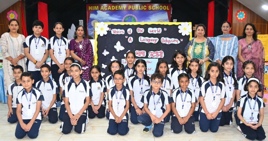 हिम अकादमी पब्लिक स्कूल, विकासनगर में भाषा प्रदर्शनी आयोजित