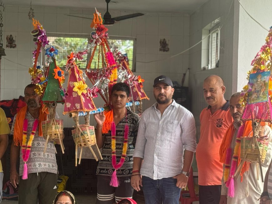 विधायक आशीष शर्मा ने कांवड़ियों का किया स्वागत, पवित्र गंगा जल से जलाभिषेक कर महादेव का लिया आशीर्वाद